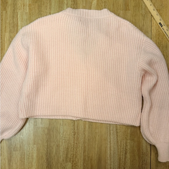 Edikted Light Pink Ribbed Cardigan - Picture 5 of 6